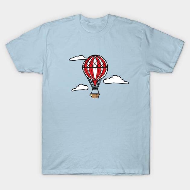 Hot air balloon T-Shirt by Cathalo